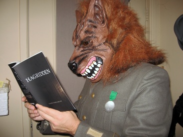 Reading the chapter about making the wolf mask!
